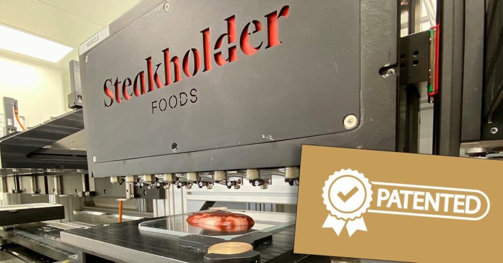 steakholder foods banner for patent approval