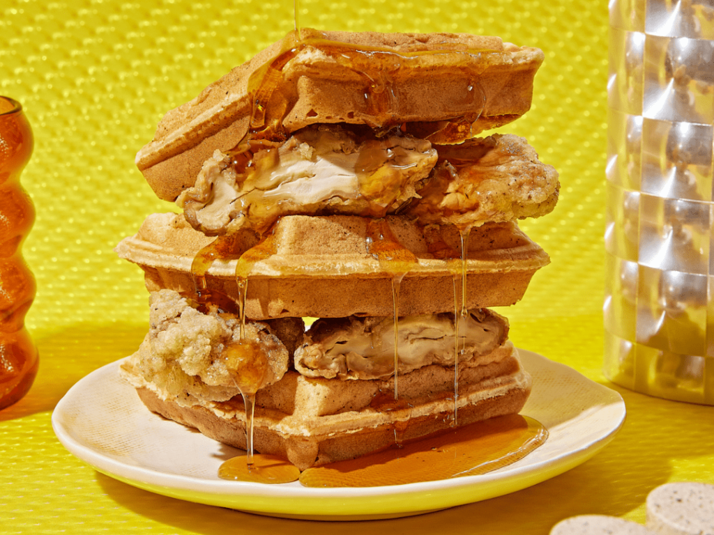 Vegan Chicken and Waffles Bosque Foods