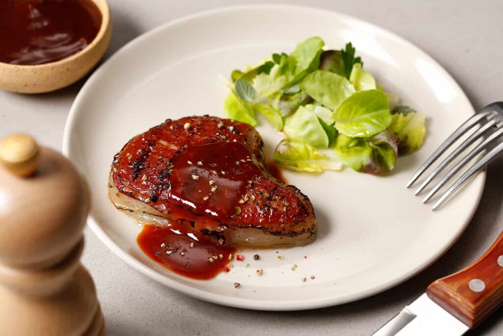 Steakholder cultivated steak on plate
