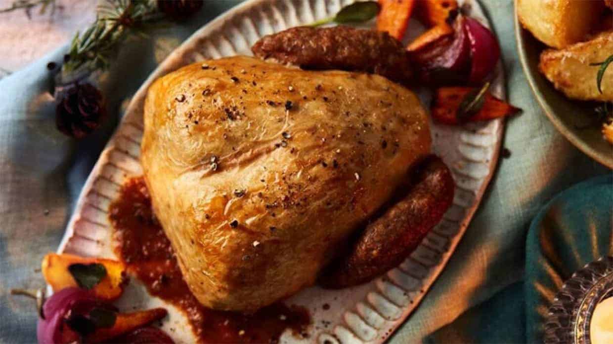 Asda vegan turkey - part of the vegan Christmas range