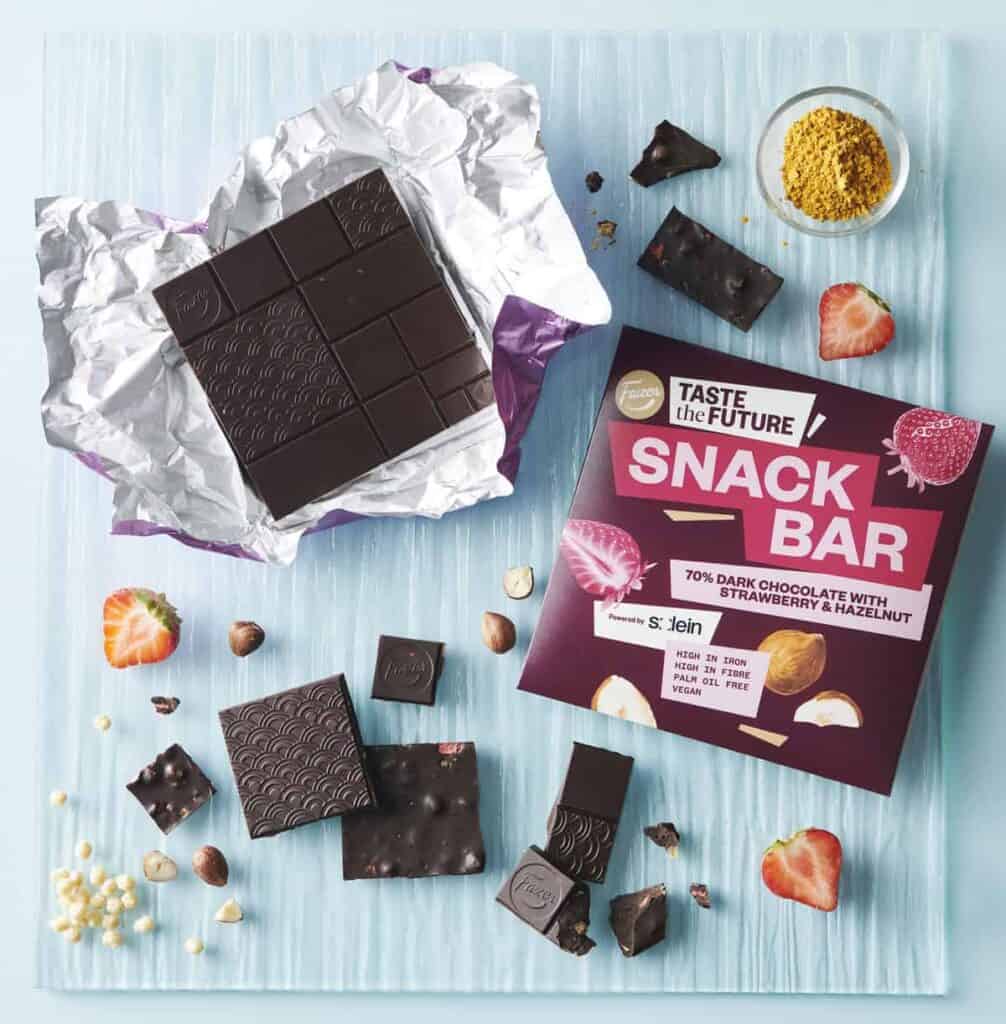 The Finnish food experience company Fazer announces the launch of the world's first chocolate bar powered by Solein in Singapore.