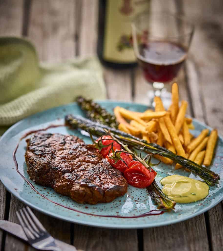 A mycoprotein steak
