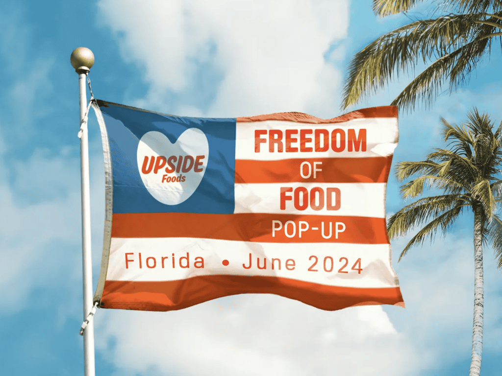 UPSIDE Foods is hosting a free one-night-only pop-up in Miami to offer cultivated chicken before Florida's cultivated meat ban takes effect on July 1, 2024.