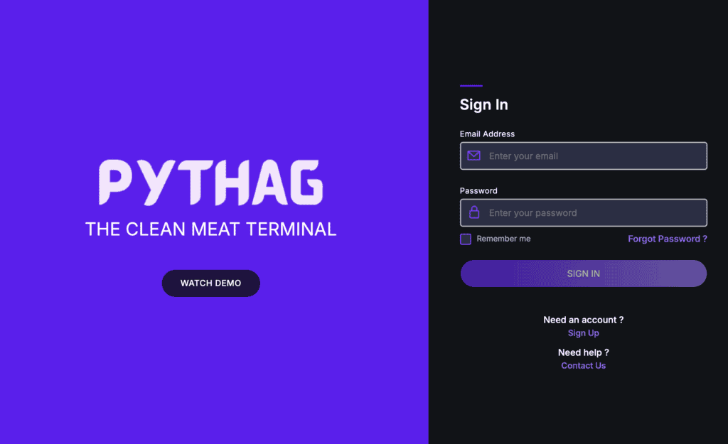 Clean Meat Terminal's website