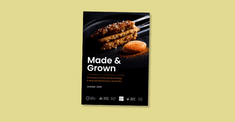 Report discusses future of food biotechnology and biomanufacturing in Australia