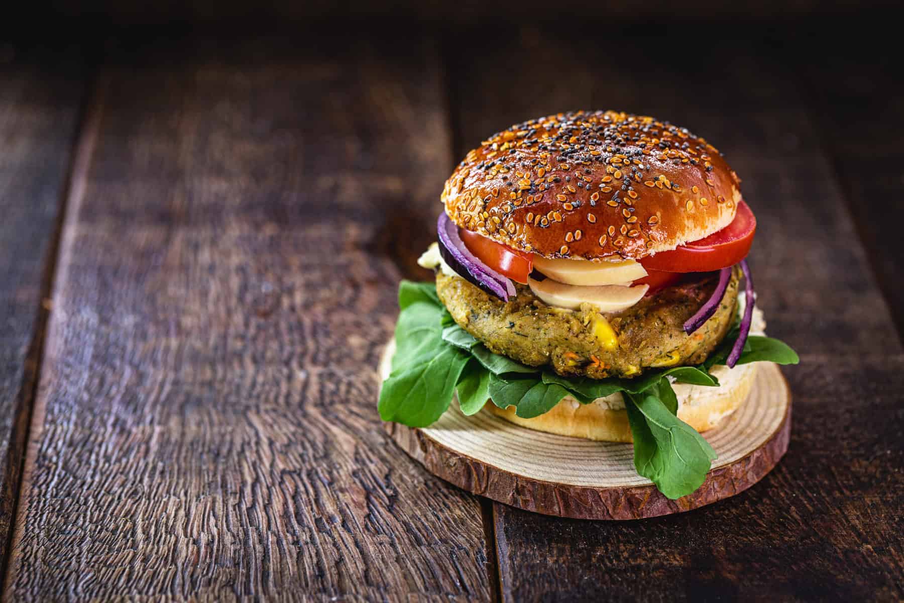 Vegan pflanzlich burger lebensmittel ernährung