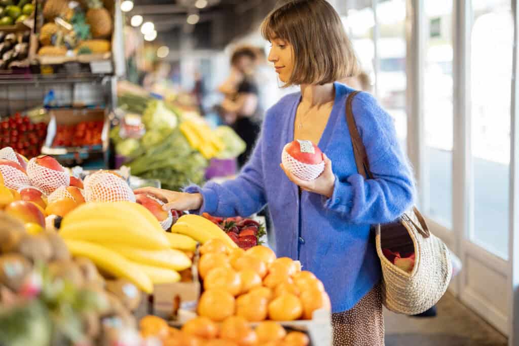 Einkaufen supermarkt einzelhandel obst gemüse verbraucher