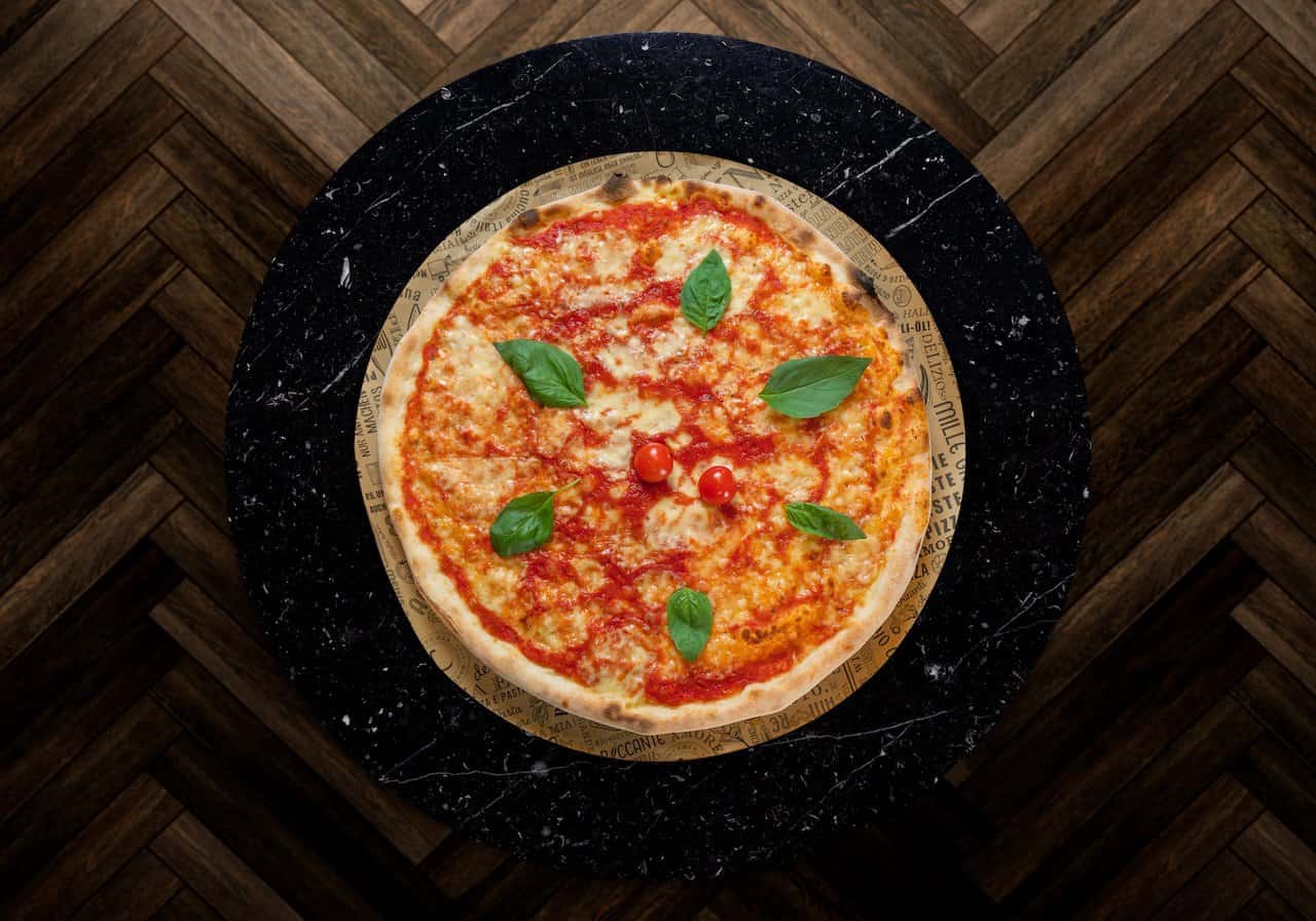 Vegane pizza bei l'osteria