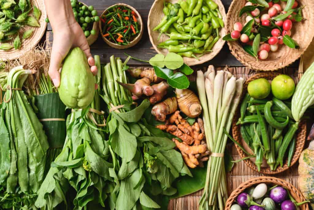 ernährung obst gemüse asiatisch asien lebensmittel pflanzlich vegan