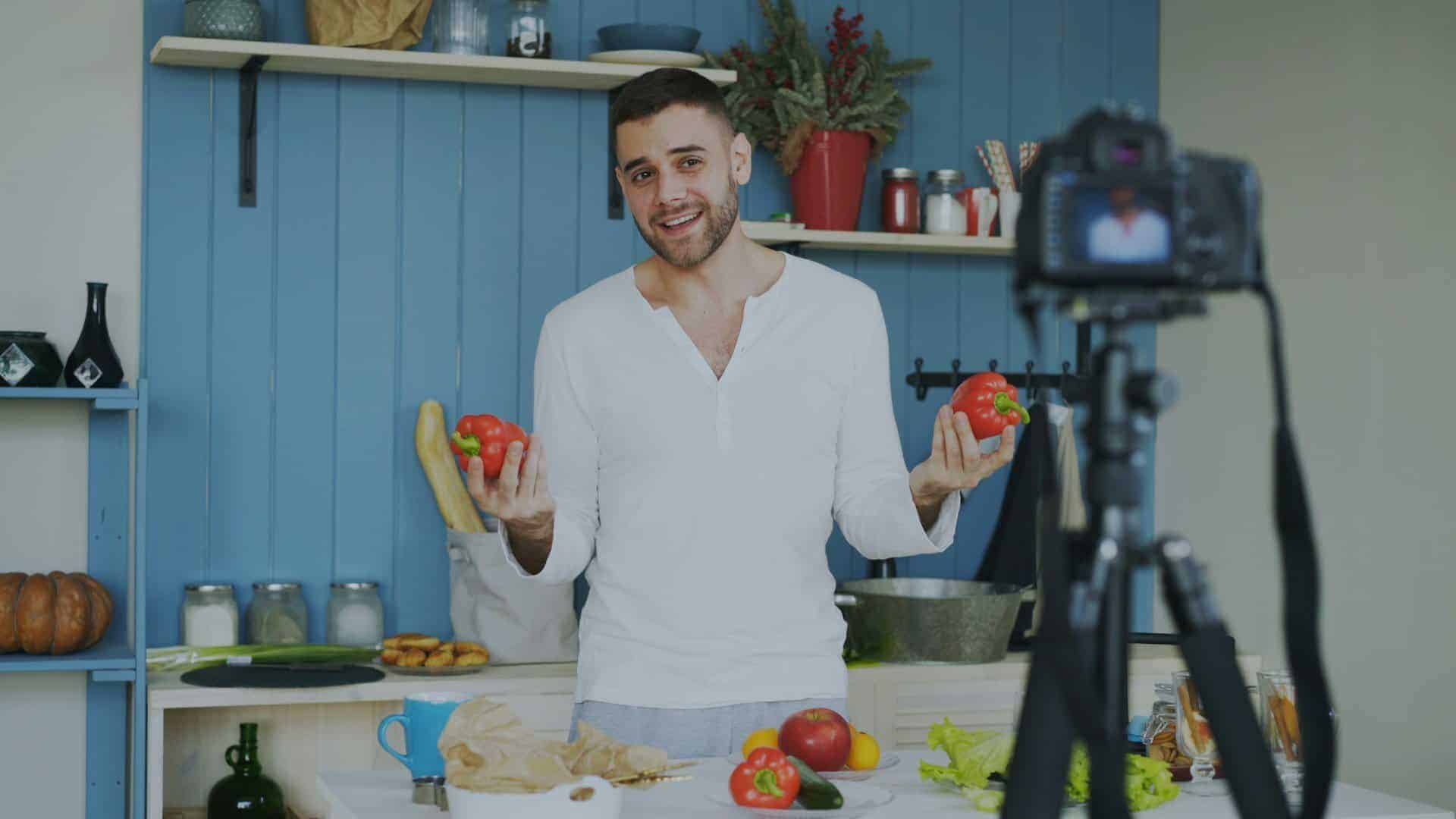 Food influencer lebensmittel obst gemüse