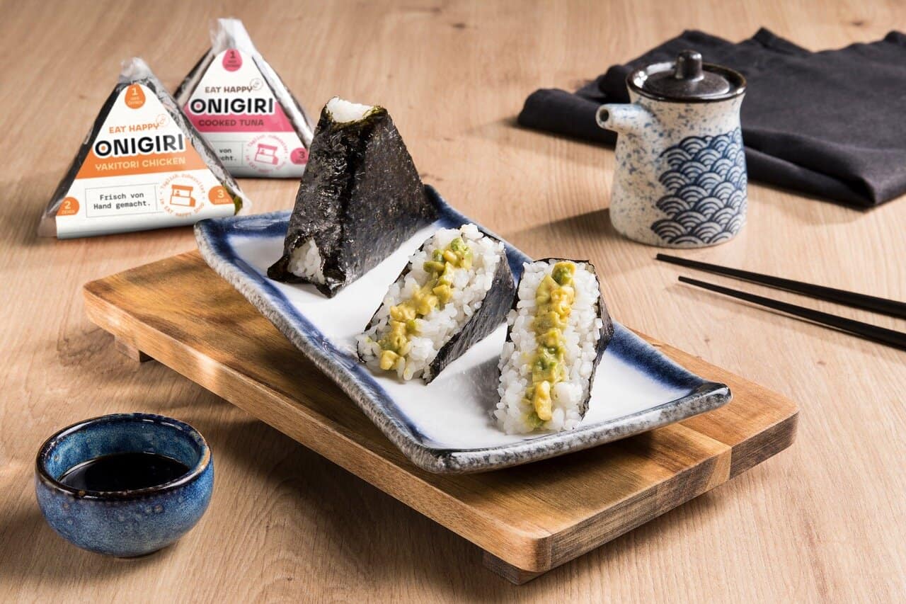 Eat happy onigiri
