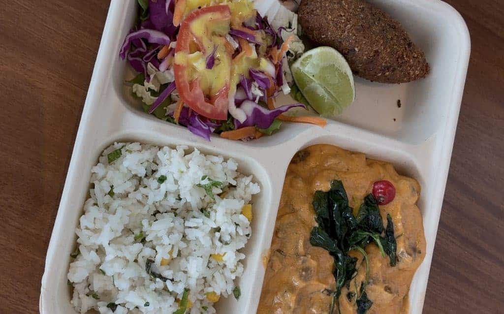 Ein gericht, das auf der cop30 serviert wurde © proveg