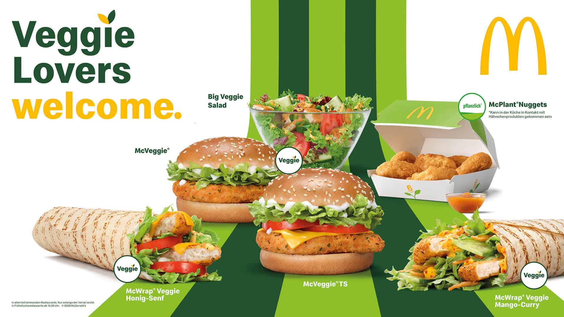 Neue veggie produkte 2026 bei mcdonalds deutschland