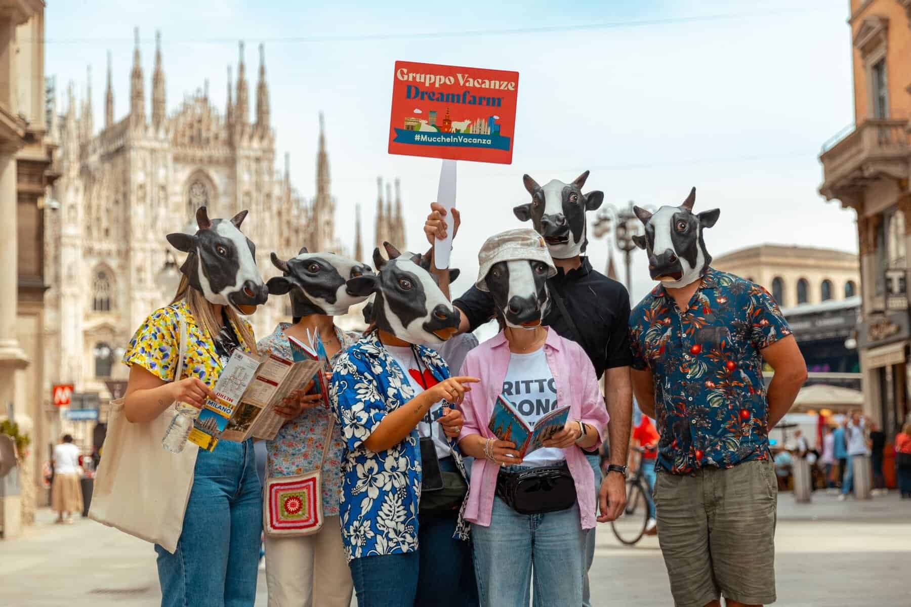 Dreamfarm cows on vacation campaign