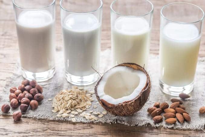 plant-based milk stock
