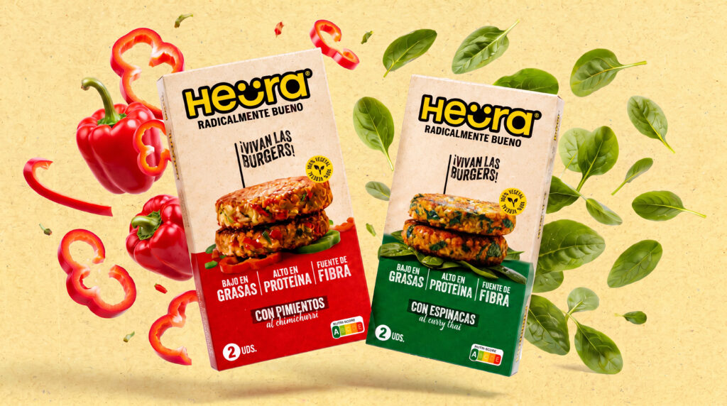 Heura Launches Legume and Vegetable Burger Range in Spain
