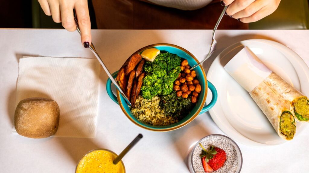 stock plant-based meal